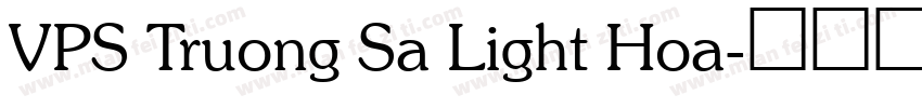 VPS Truong Sa Light Hoa字体转换